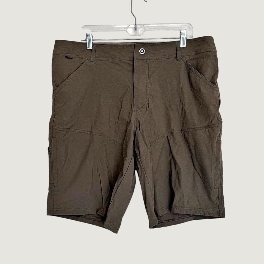 Kuhl 5121 Renegade Shorts Nylon Brown Waist 38 UPF 50 8 Pockets 11 Inseam